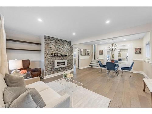 143 Stewart Street, Oakville, ON - Indoor Photo Showing Living Room With Fireplace