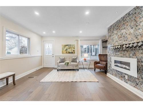 143 Stewart Street, Oakville, ON - Indoor Photo Showing Living Room With Fireplace