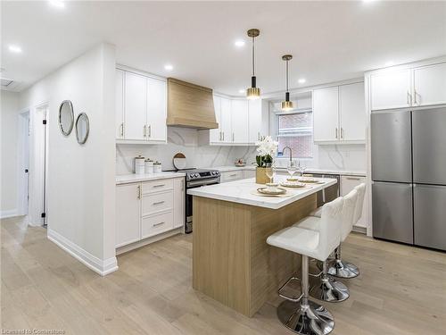 47 Alderney Avenue, Hamilton, ON - Indoor Photo Showing Kitchen With Upgraded Kitchen