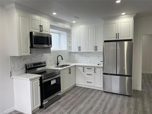 (Basment)-158 Tartan Avenue, Kitchener, ON - Indoor Photo Showing Kitchen With Double Sink With Upgraded Kitchen