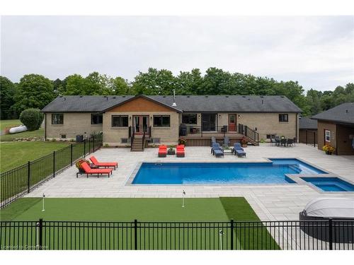 1371 10Th Concession Road West W, Hamilton, ON - Outdoor With In Ground Pool With Backyard With Exterior