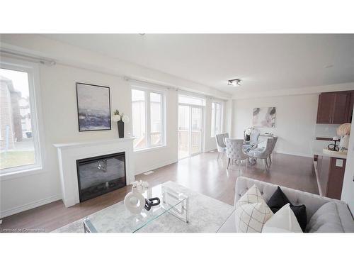 46 Eastman Drive, Brampton, ON - Indoor Photo Showing Living Room With Fireplace