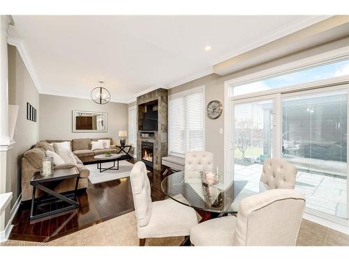 537 Grant Way, Milton, ON - Indoor Photo Showing Living Room With Fireplace