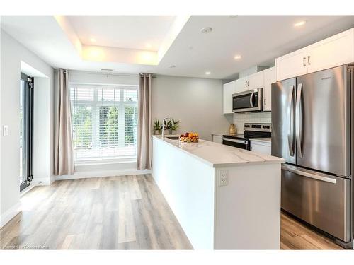 301-153 Wilson Street W, Hamilton, ON - Indoor Photo Showing Kitchen With Stainless Steel Kitchen With Upgraded Kitchen