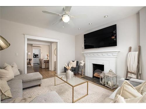 Bldg 1-9 Humewood Drive, Toronto, ON - Indoor Photo Showing Living Room With Fireplace