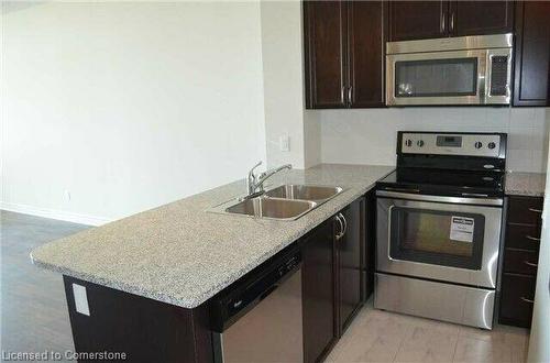 1111-339 Rathburn Road, Mississauga, ON - Indoor Photo Showing Kitchen With Stainless Steel Kitchen With Double Sink