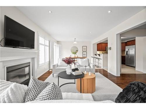 1115 Solomon Court, Milton, ON - Indoor Photo Showing Living Room With Fireplace