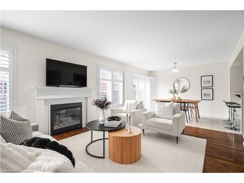 1115 Solomon Court, Milton, ON - Indoor Photo Showing Living Room With Fireplace