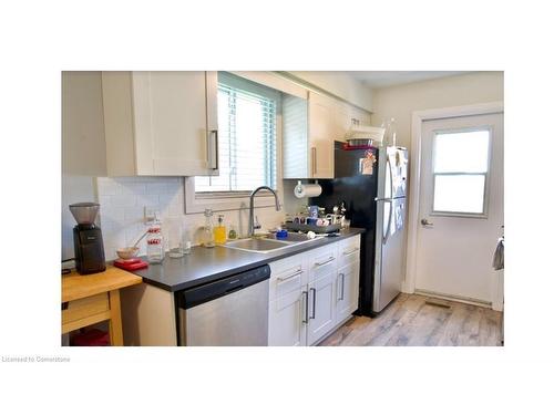 Upper-124 Roberts Crescent, Kitchener, ON - Indoor Photo Showing Kitchen With Double Sink