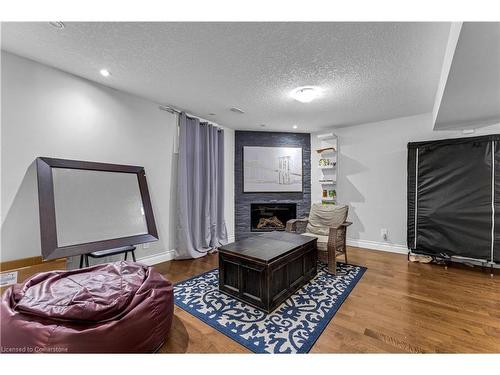 369 Thomas Slee Drive, Kitchener, ON - Indoor Photo Showing Living Room With Fireplace