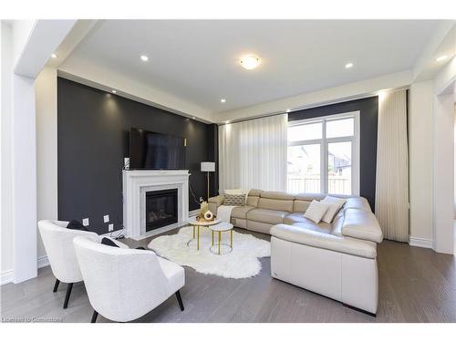 115 Threshing Mill Boulevard, Oakville, ON - Indoor Photo Showing Living Room With Fireplace