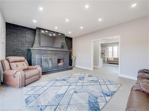 5459 Campbellville Road, Milton, ON - Indoor Photo Showing Living Room With Fireplace