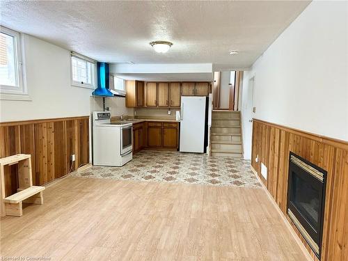 25 Ruskview Road, Kitchener, ON - Indoor Photo Showing Kitchen With Fireplace