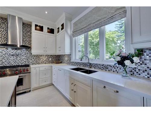 4038 Lakeshore Road, Burlington, ON - Indoor Photo Showing Kitchen With Double Sink