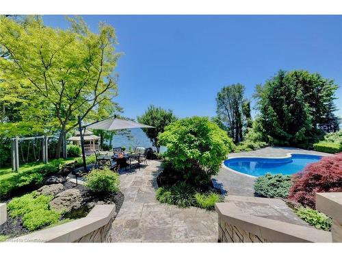 4038 Lakeshore Road, Burlington, ON - Outdoor With In Ground Pool