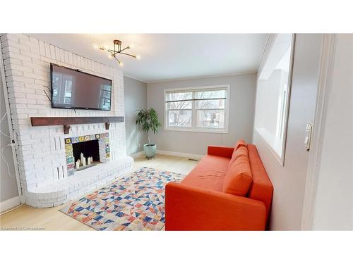 2010 Keller Court, Burlington, ON - Indoor Photo Showing Living Room With Fireplace