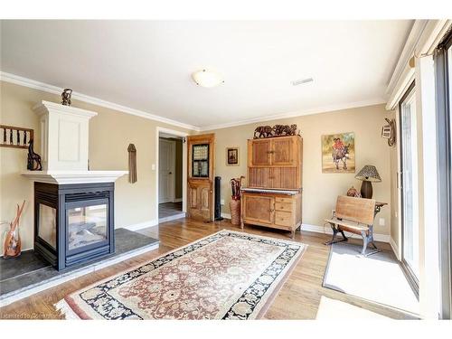 5189 Eighth Line, Milton, ON - Indoor With Fireplace