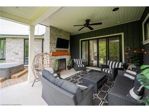 1247 Wood Place, Oakville, ON -  With Fireplace With Deck Patio Veranda With Exterior