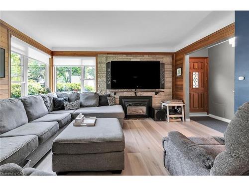 304 Glenholme Avenue, Hamilton, ON - Indoor Photo Showing Living Room With Fireplace