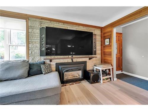 304 Glenholme Avenue, Hamilton, ON - Indoor Photo Showing Living Room With Fireplace