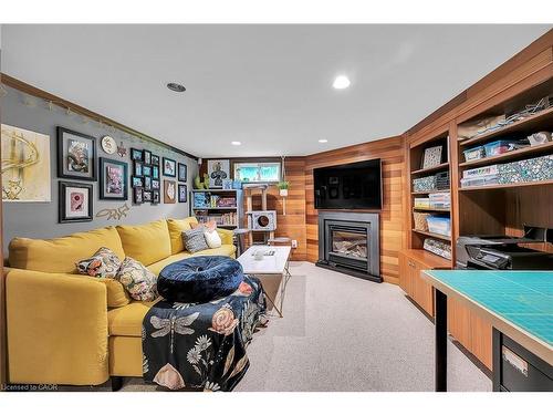 304 Glenholme Avenue, Hamilton, ON - Indoor Photo Showing Living Room With Fireplace