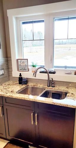 65335-153 Range Rd., Lac La Biche, AB - Indoor Photo Showing Kitchen With Double Sink