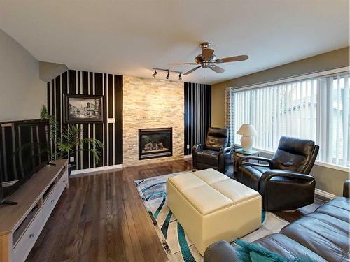 172 Berard Crescent, Fort Mcmurray, AB - Indoor Photo Showing Living Room With Fireplace