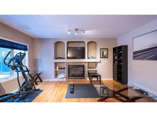 130 Lacombe Street, Fort Mcmurray, AB - Indoor With Fireplace