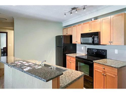 201-118 Millennium Drive, Fort Mcmurray, AB - Indoor Photo Showing Kitchen With Double Sink