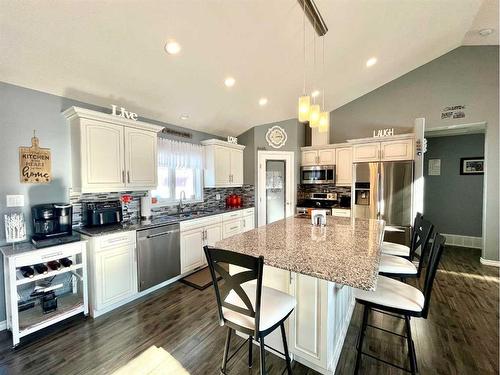 83 Blais Dr, Lac La Biche, AB - Indoor Photo Showing Kitchen With Upgraded Kitchen