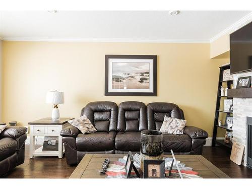149 Richardson Lane, Fort Mcmurray, AB - Indoor Photo Showing Living Room With Fireplace