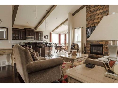 111 Crane Place, Fort Mcmurray, AB - Indoor Photo Showing Living Room With Fireplace
