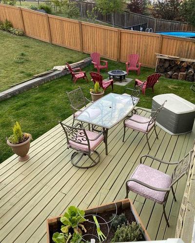 128 Sandhill Place, Fort Mcmurray, AB - Outdoor With Deck Patio Veranda With Backyard