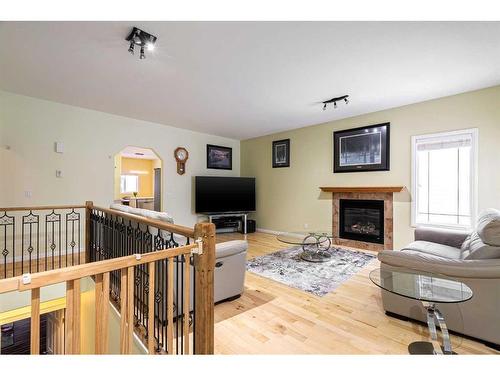 382 Pacific Crescent, Fort Mcmurray, AB - Indoor Photo Showing Living Room With Fireplace