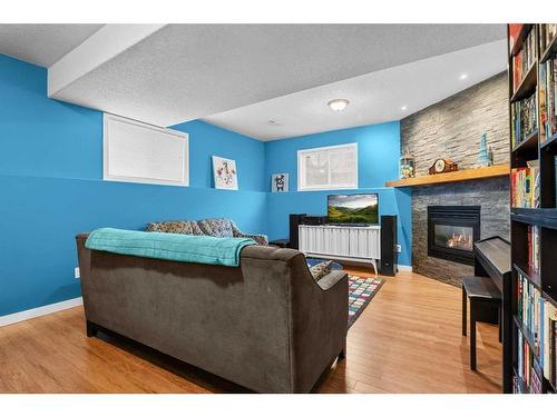 179 Breukel Crescent, Fort Mcmurray, AB - Indoor Photo Showing Living Room With Fireplace