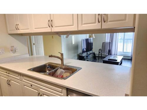203-100 Richard Street, Fort Mcmurray, AB - Indoor Photo Showing Kitchen With Double Sink