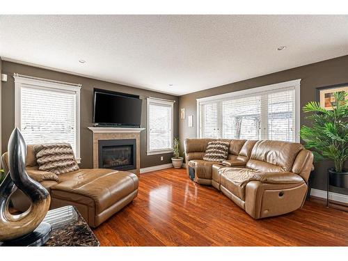 105 Lynx Crescent, Fort Mcmurray, AB - Indoor Photo Showing Living Room With Fireplace