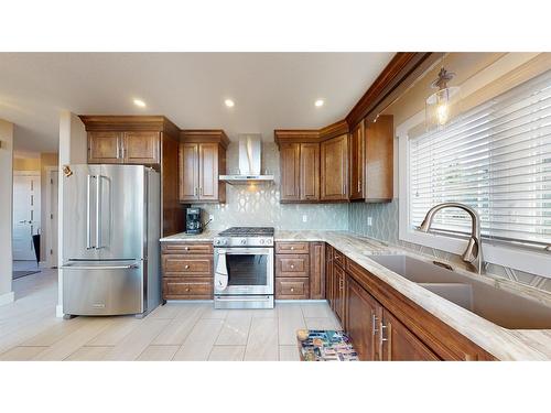 217-14579 Twp Rd 690, Rural Lac La Biche County, AB - Indoor Photo Showing Kitchen With Double Sink