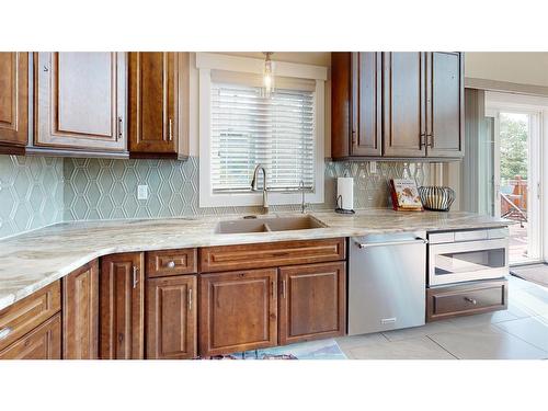 217-14579 Twp Rd 690, Rural Lac La Biche County, AB - Indoor Photo Showing Kitchen With Double Sink