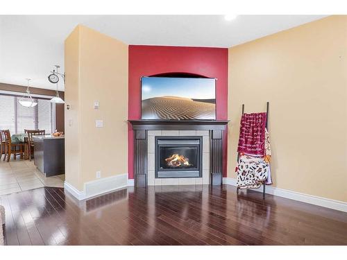 116 Chestnut Way, Fort Mcmurray, AB - Indoor Photo Showing Living Room With Fireplace