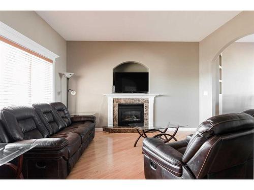 187 Breukel Crescent, Fort Mcmurray, AB - Indoor Photo Showing Living Room With Fireplace