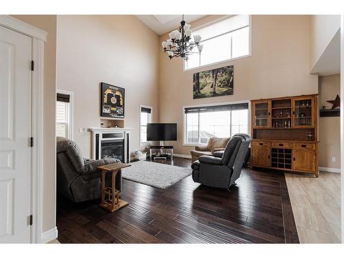 108 Dakin Drive, Fort Mcmurray, AB - Indoor Photo Showing Living Room With Fireplace