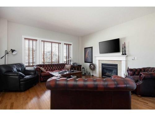 181 Walnut Crescent, Fort Mcmurray, AB - Indoor Photo Showing Living Room With Fireplace
