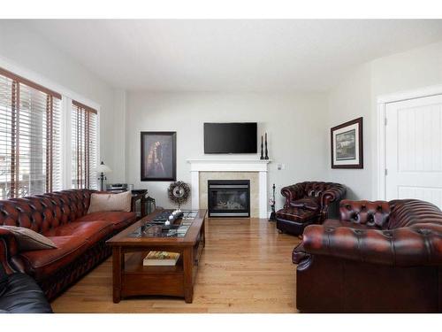 181 Walnut Crescent, Fort Mcmurray, AB - Indoor Photo Showing Living Room With Fireplace