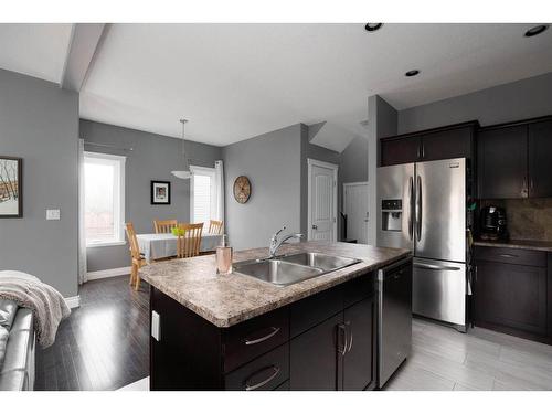 185 Shalestone Way, Fort Mcmurray, AB - Indoor Photo Showing Kitchen With Stainless Steel Kitchen With Double Sink