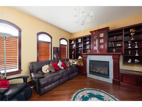 119 Pew Lane, Fort Mcmurray, AB - Indoor Photo Showing Living Room With Fireplace