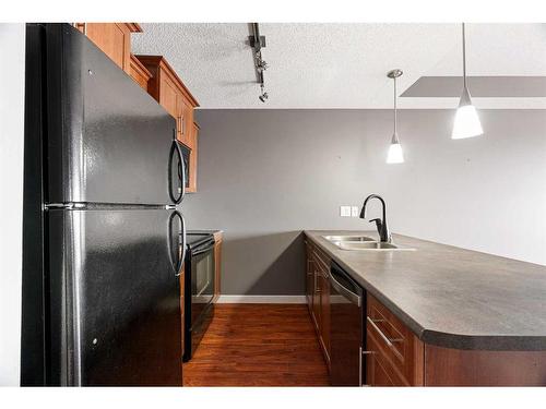 2401-204 Sparrow Hawk Drive, Fort Mcmurray, AB - Indoor Photo Showing Kitchen With Double Sink