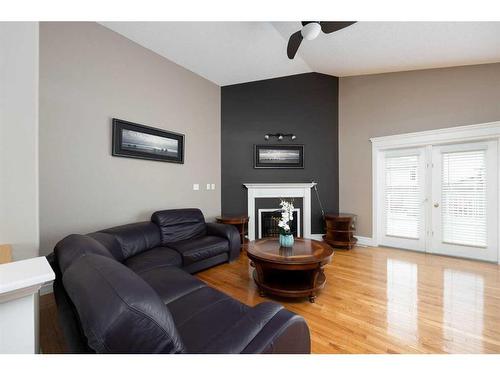 145 Boisvert Place, Fort Mcmurray, AB - Indoor Photo Showing Living Room With Fireplace