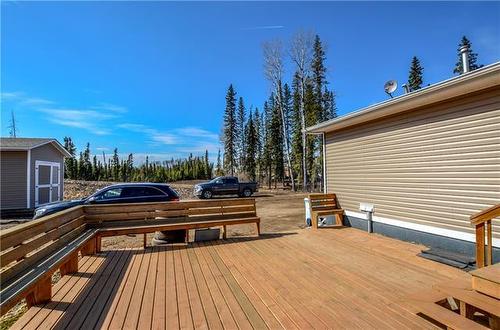 122 Woodward Crescent, Anzac, AB - Outdoor With Deck Patio Veranda With Exterior