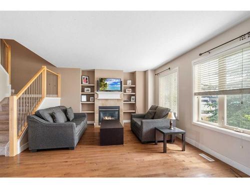 132 Waxwing Rise, Fort Mcmurray, AB - Indoor Photo Showing Living Room With Fireplace